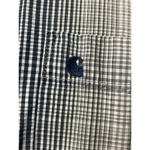 Carhartt Relax Fit Plaid Short Sleeve Button Down Men Shirt Size XL - Picture 5 of 10